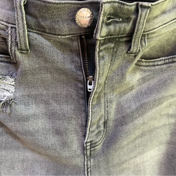 Current/Elliott ~Women’s Ultra High Waist Skinny Jeans Gray Fade Out Destroy 27 - Picture 6 of 16